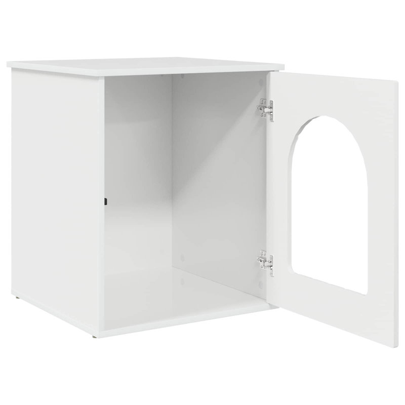 62 cm H Cat Tree / Condo, Gloss White
