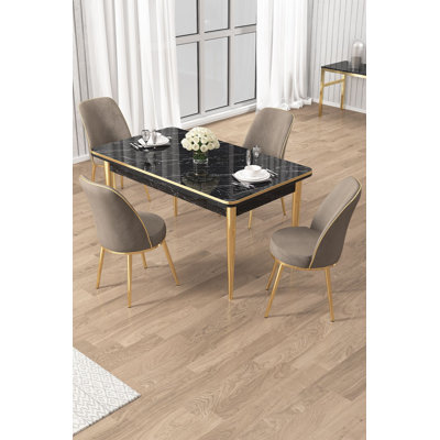 Dining Table & Chairs Set (5 Pieces)