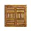 Table en bois de style transitionnel - 51 cm L x P x H 40 cm, assemblage inclus, dimensions latérales optimisées pour un encombrement minimal, 51 x 51 x 40 cm, pour l'extérieur