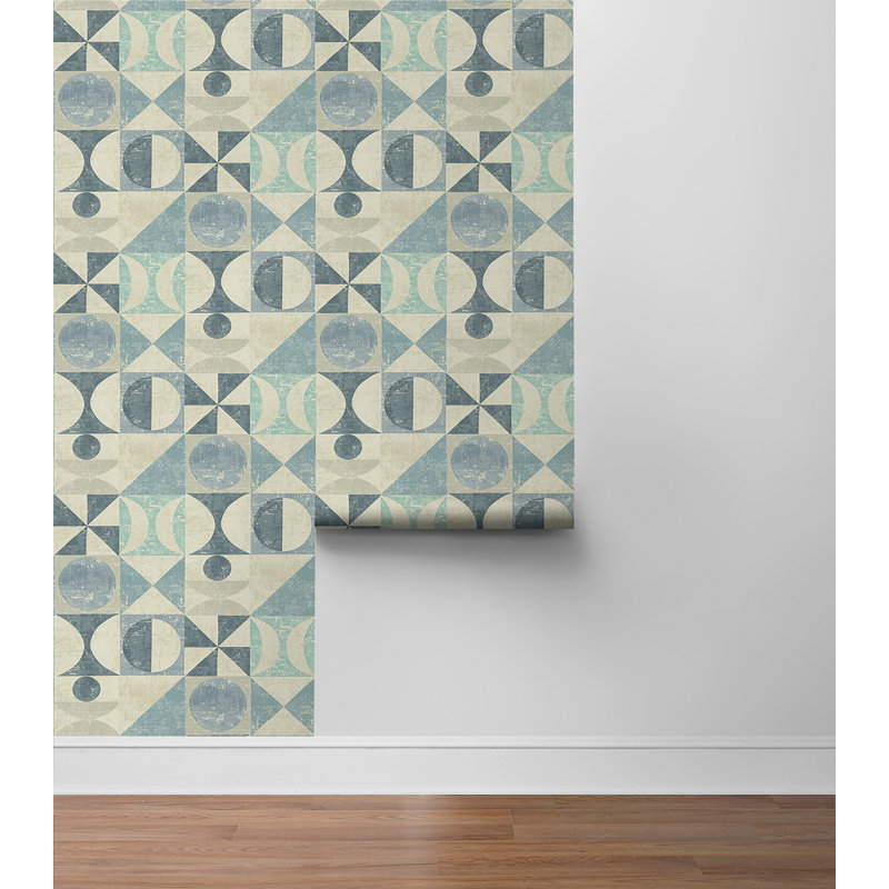 Rouleau de papier peint adhésif à surface lisse L 18 pi x l 20,5 po Surface Form, Chambray