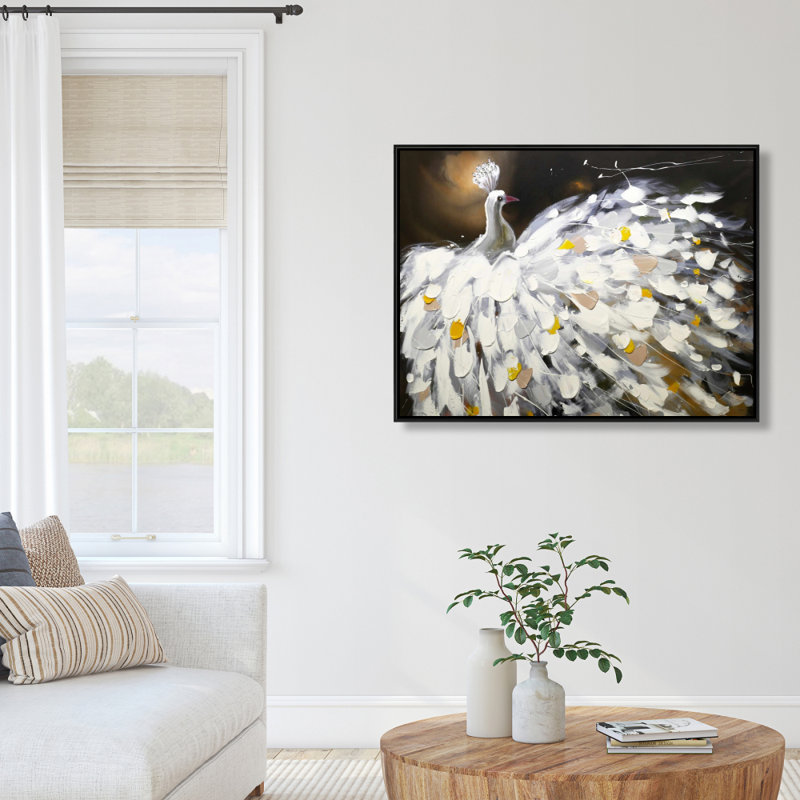 Abstract Peacock Print On Canvas
