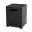 Table d'appoint multi-fonctionnelle en fer thermolaqué sans assemblage l 15,11 po x P 19,46 po Gris foncé Organisation extérieure utilisée comme structure propre et organisée