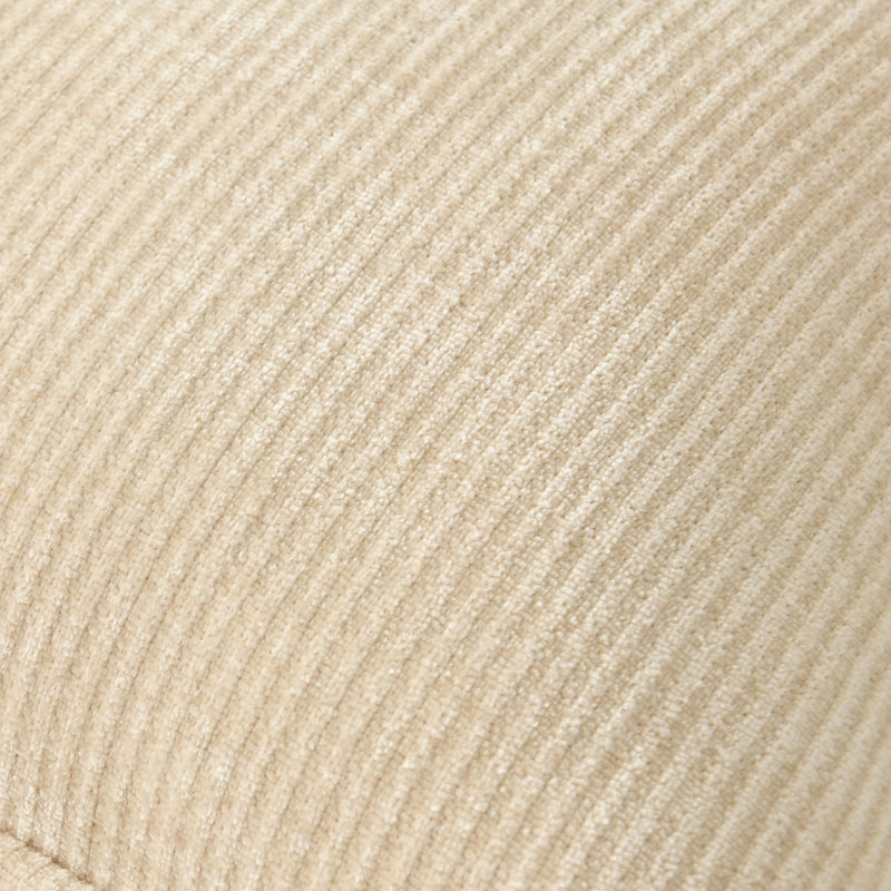 Chenille striped pillow cover, Beige, Square 18"