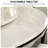 Simple White Faux Marble Round Dining Table-104828893