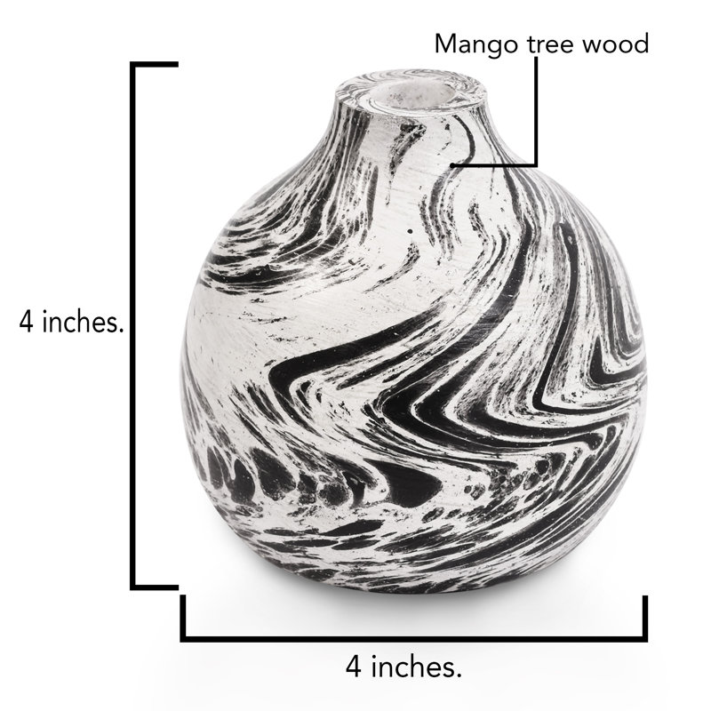 Vase de table en bois Britnei