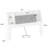 2 in 1 Bookcase Headboard With Charging Station & 2 Led Lights,Removeable Upholstered Panel-923117127-923117126