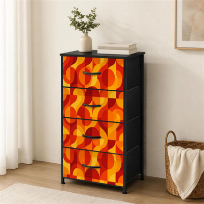 Commode à 4 tiroirs pour chambre à coucher rétro rétro rétro Mid-Century