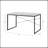 Antique White & Black Finish Writing Desk
