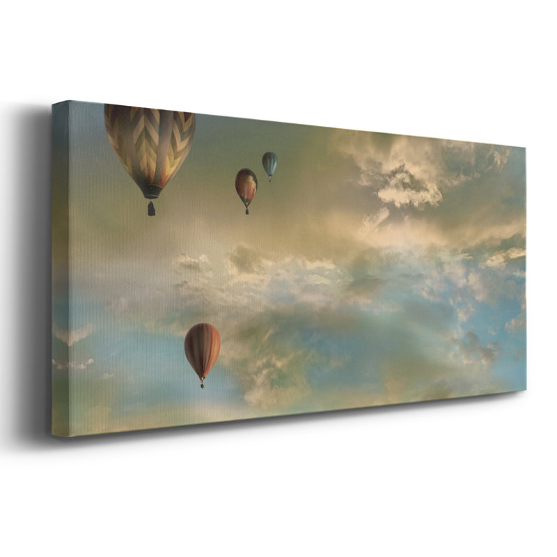 Sunset Rendezvous - Toile tendue avec châssis - Prêt à accrocher, H 20 po x l 50 po