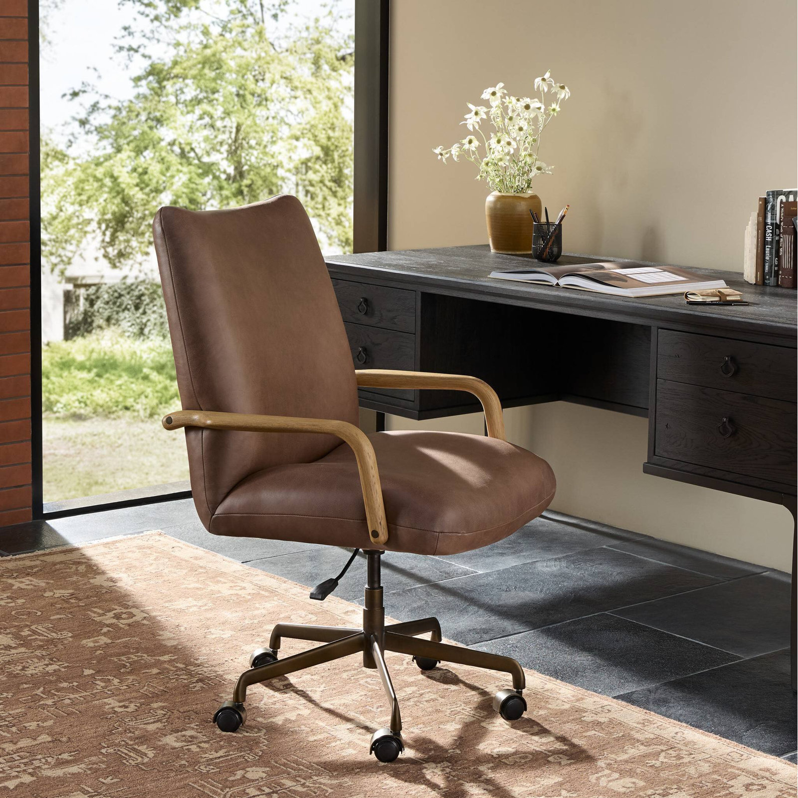 Smith Desk Chair-Palermo Cigar