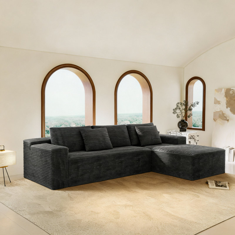 30*30" Corner Module For Modular Sectional Sofa,Chenille,2 Colors