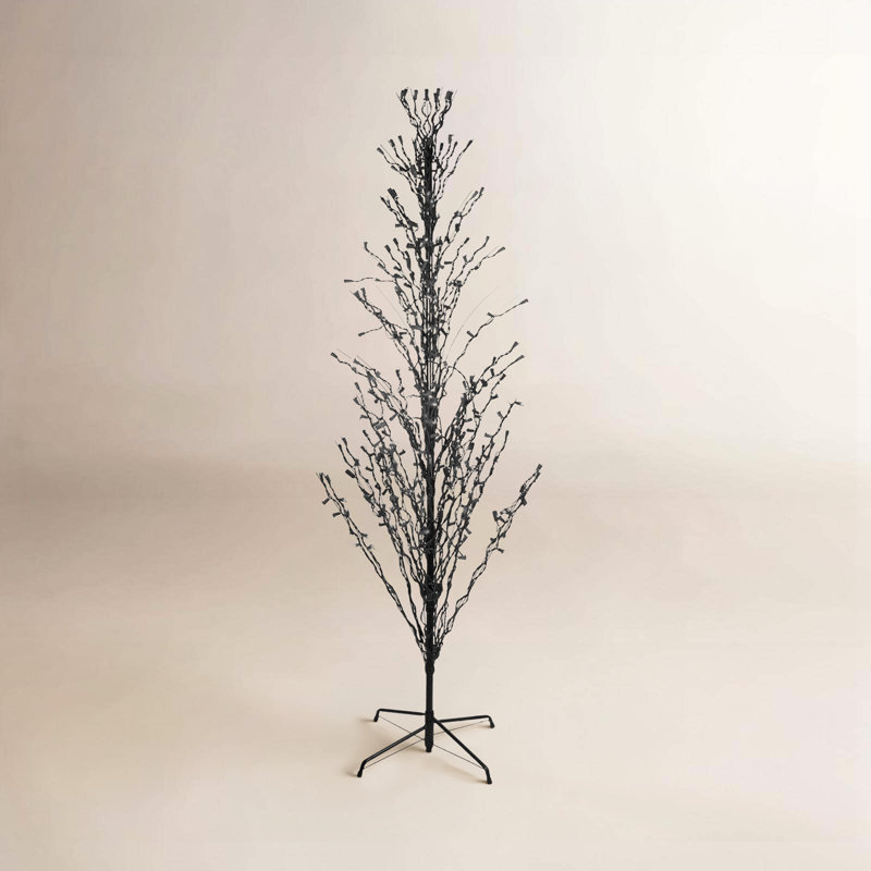 Arbre en forme de brindille noire 9 pi, 108 po x 46 po