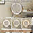 Space - Saving Vanity With 360 Rotatable Mirror, 3 Color Led Lights, And Spacious Storage For Beauty Products Modern White Makeup Desk Tri Folding Rotating Lighting, Comfortable Stool