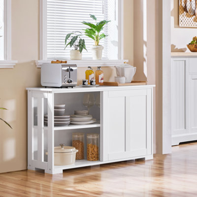 107cm Multifunctional Sideboard with Concealed Storage