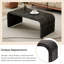 Table basse minimaliste avec un design Art déco incurvé pour le salon ou la salle à manger-62975851