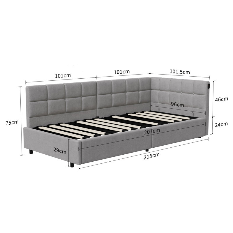 Daybed, Grey