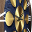 Horloge murale sacrée géométrique sacrée bleue II-1623776187