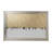 Day at the Ice Rink Hand Painted Abstract Artwork from Mexico, Gold and White, 71 W x 3 D x 47 H Inches