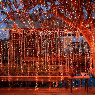 300 LED Window Fairy Curtain Lights