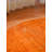 St Catherine Hand Knotted Loom Wool Eco-Friendly Area Rugs - Round, Orange Color, Contemporary Modern Design, High Pile Thick Handmade Anti Skid Area Rugs for Living Room, Bed Room-112650784