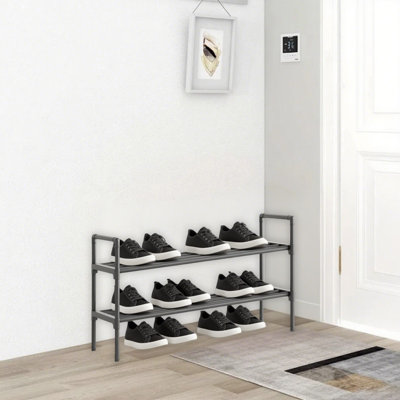 Étagère à chaussures Très grande étagère à chaussures Étagère à chaussures robuste pour garde-robes Garages et couloirs Étagère à chaussures empilable pour l'entrée