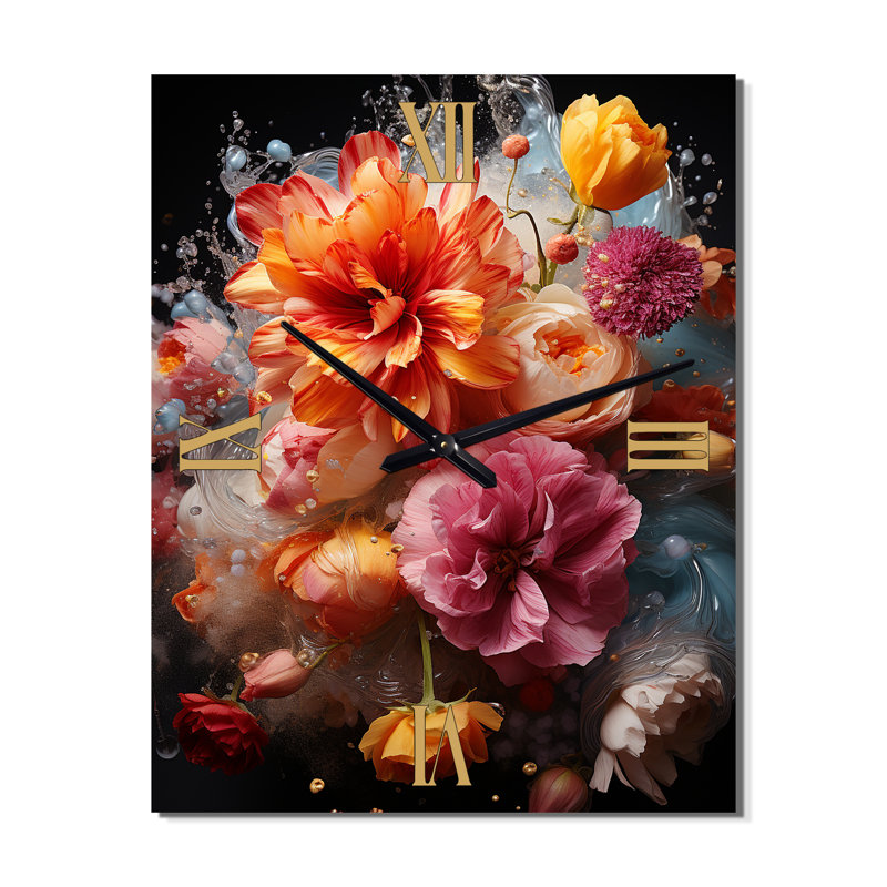 Horloge murale Shepton - Dahlia, Petit