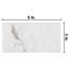 Classico Carrara 6" x 3" Matte Ceramic Bullnose Tile Trim in White/Gray