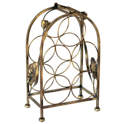 Energicus Wine Bottle Rack in Gold