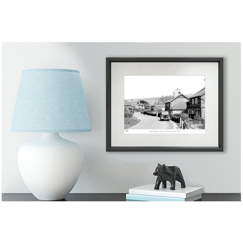Brockham, Old School Lane 1958 by Francis Frith - Single Picture Frame Print, 45cm H x 60cm W x 2.3cm D