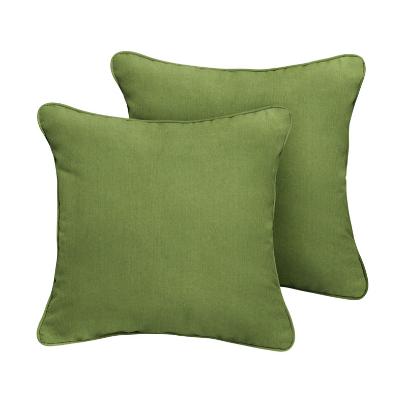 Ensemble de 2 coussins d'extérieur Sunbrella, Sunbrella - coriandre spectre, H 24 po x l 24 po x P 6 po