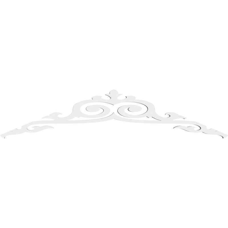Pignon en PVC de qualité architecturale Baile, H 7,5 po x l 36 po x P 1 po, 5 / 12