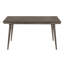 Table de salle à manger Nolan, bois franc brun foncé, plateau rectangulaire de 59 po