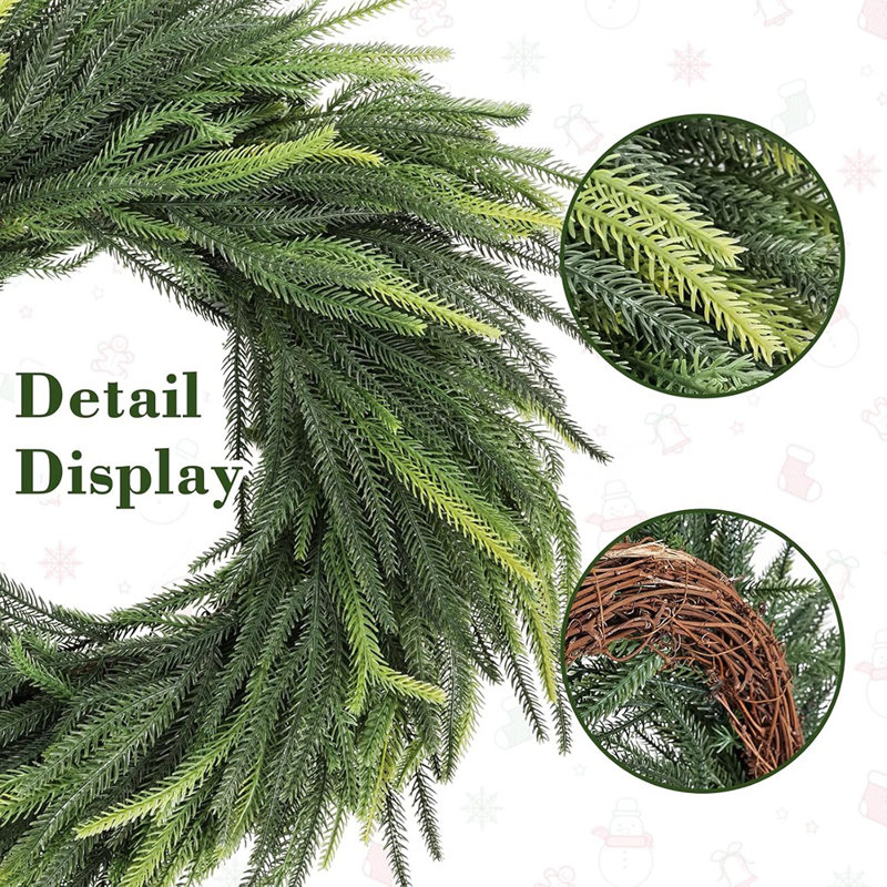 Couronne de pin Real Touch Norfolk - vert