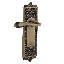 Egg & Dart Plate Passage (Hall & Closet) with Fleur Lever-1000415692-1000415693