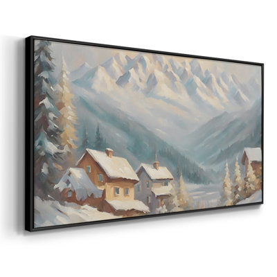Série paysage - CCCCXIV - Toile tendue avec châssis encadré - Prêt à être accroché