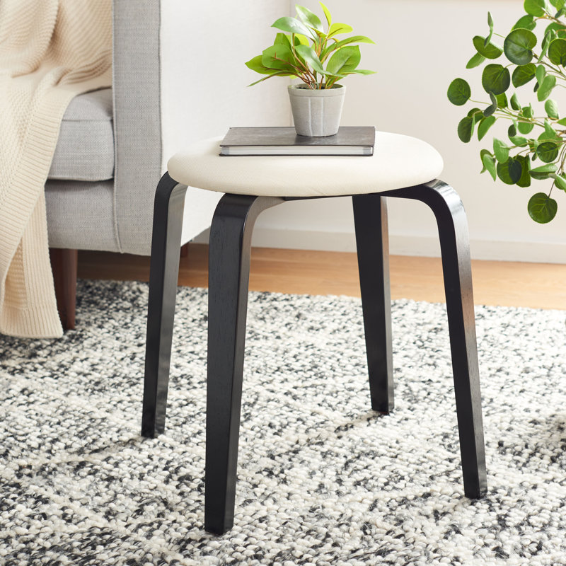 Navid Stackable Accent Stool, Black