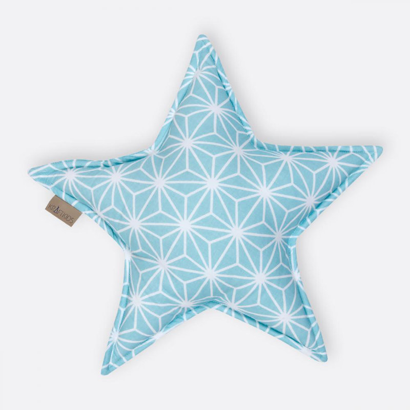 Weiße Diamante Geometric Novelty Cushion, Pastel blue
