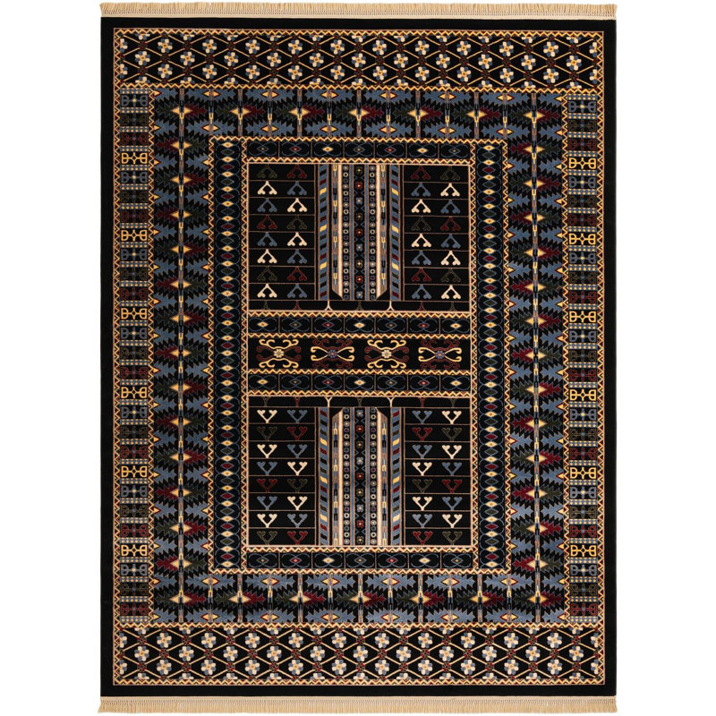 Tapis noir Aucun, Rectangle 9 pi x 12 pi