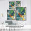Impression tropicale encadrée Tropical graphiques II - bois massif-1159527511