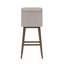Tabouret pivotant à hauteur réglable en bois et capitonné Dorreen-1344263700-1344263703