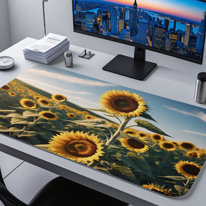 Polyester Desk Pad, 14.4x12.1