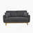 Artina 65'' Square Arm Loveseat-1936660072