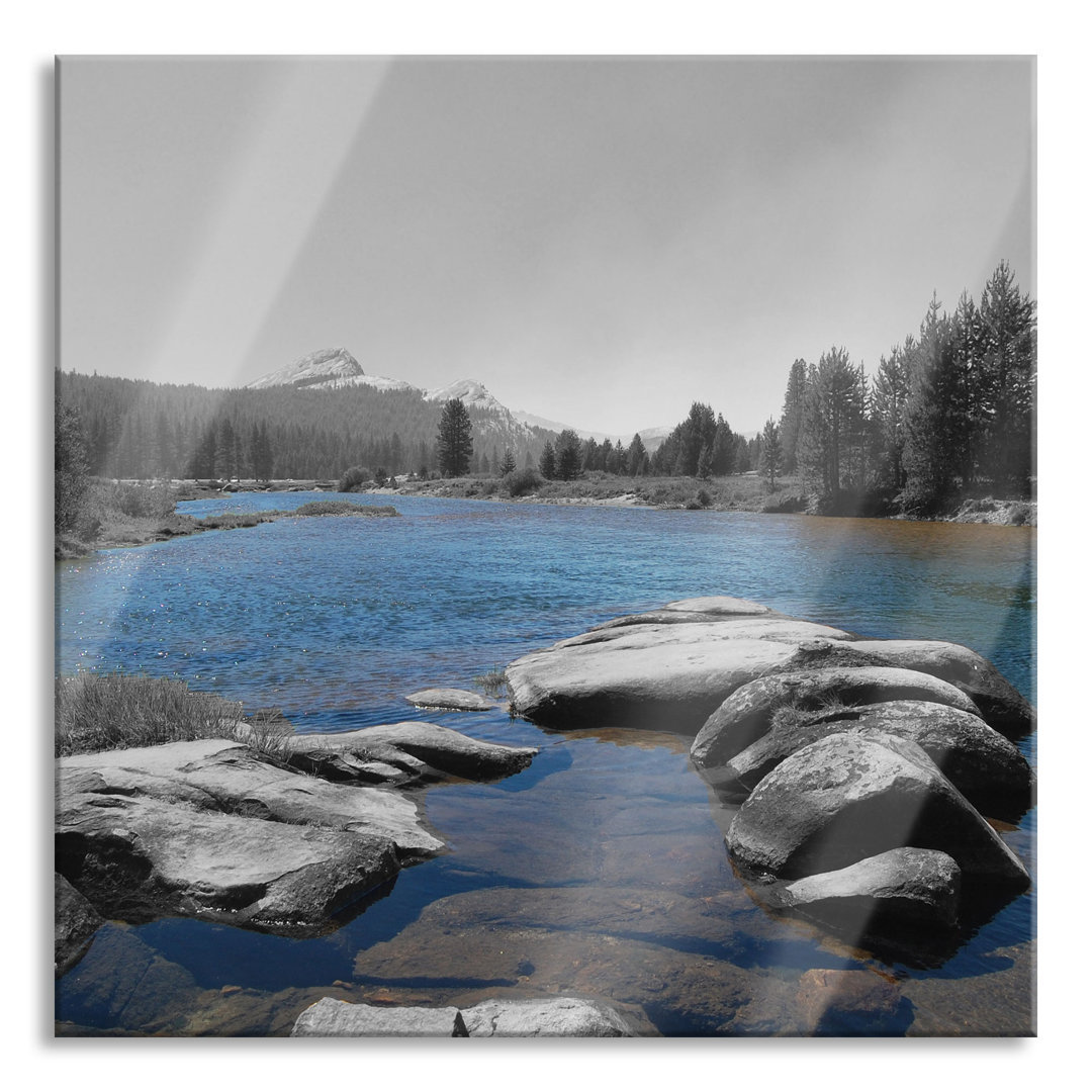 Glasbild Tuolumne River Yosemite