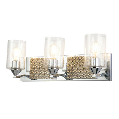 Arcadia 3 Light Bath Bar In Black
