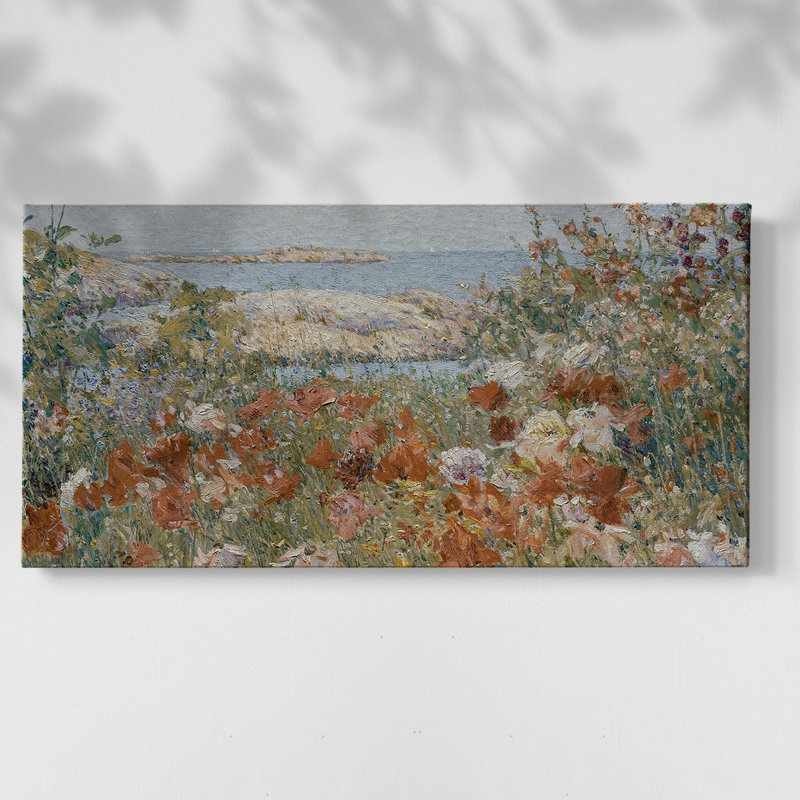 Botanical Series-CDXV III - Toile tendue avec châssis encadré - Prêt à être accroché, H 21 po x l 41 po, Doré