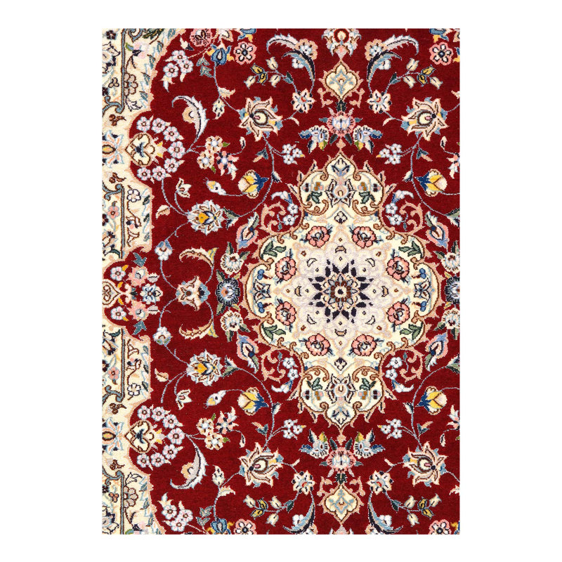 Tapis unique en laine et soie nouvel âge 2 pi 11 po x 4 pi 1 po Anastasiya