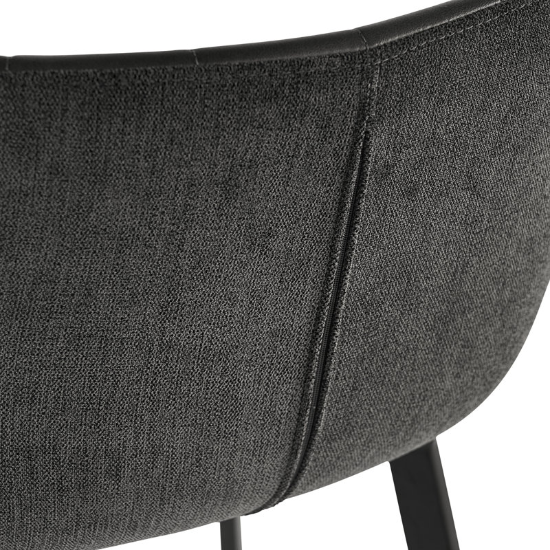 Arabella Barstool - Bravo Portabella / Polo Club Kohl Grey, Bar Stool (30" Seat Height), Black