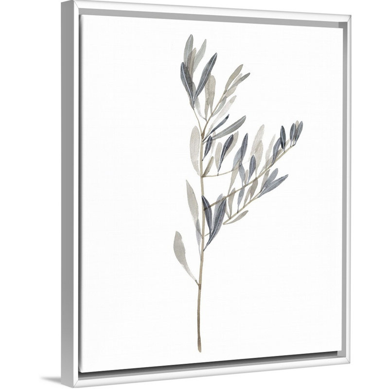 Art mural sur toile Gentle Breeze II, Toile avec cadre blanc, H 42 po x l 34 po