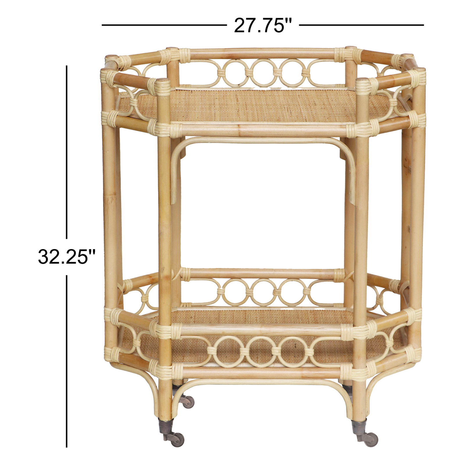 Brein Bar Cart, Beige