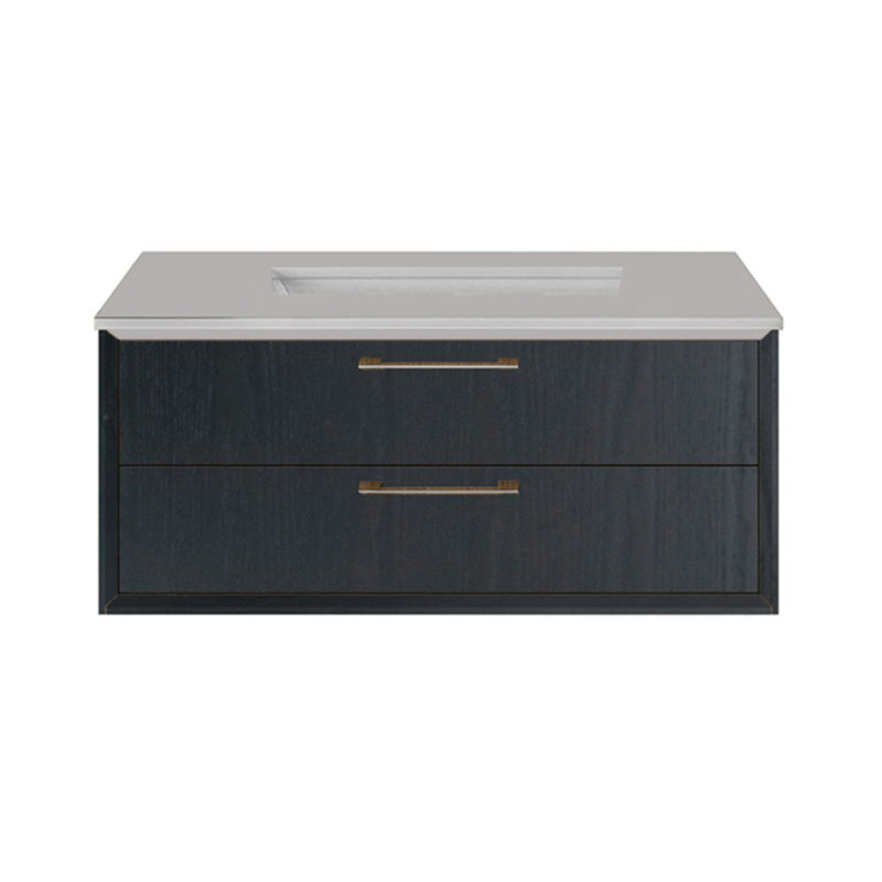 Gemelli 30'' W Single Stone Vanity Top, Polished White